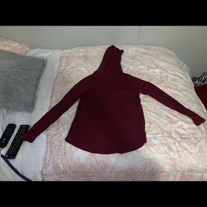 Maroon Long sleeve hoodie
